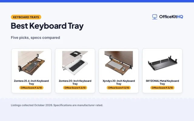 Best Keyboard Tray Under $40 (2026): 5 Trays Compared