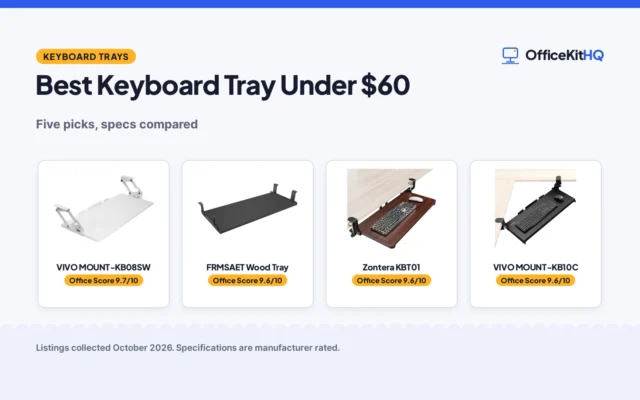 Best Keyboard Tray Under $60 (2026): 5 Trays Compared