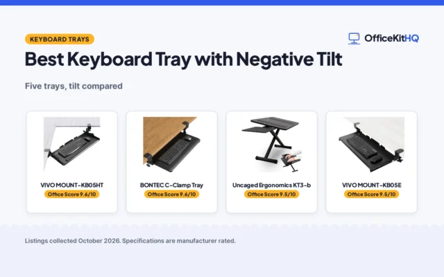 Best Keyboard Tray with Negative Tilt (2026): 5 Compared