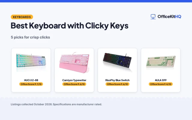 Best Keyboard with Clicky Keys (2026): 5 Compared