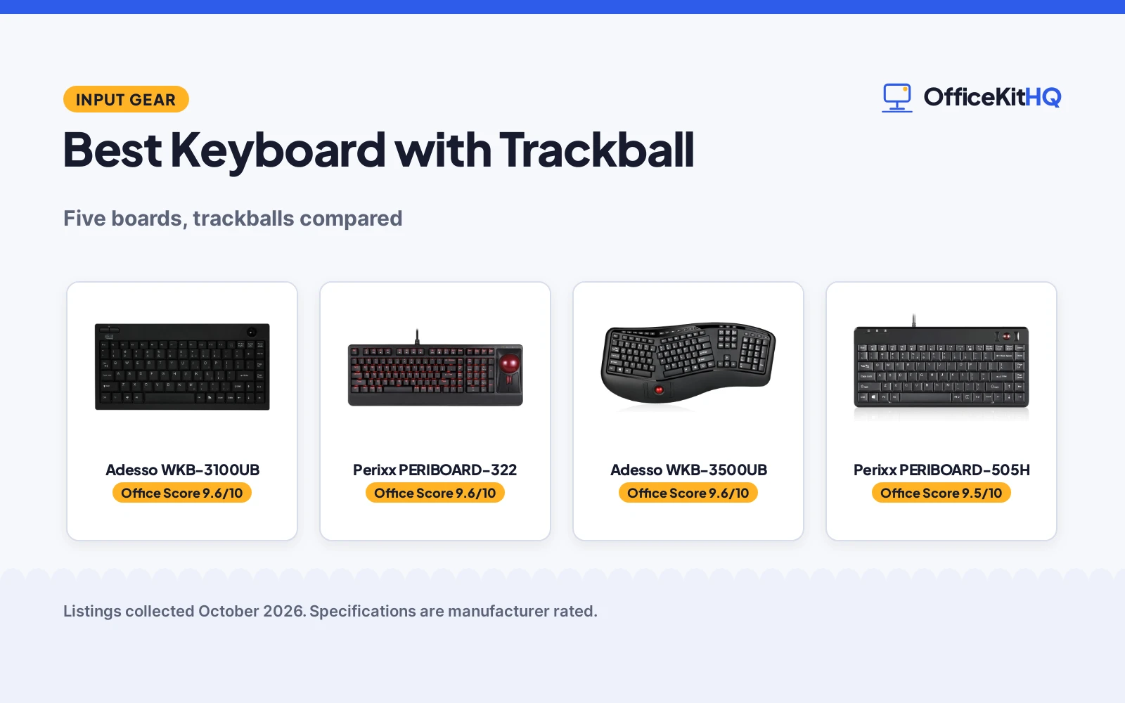 Best Keyboard with Trackball (2026): 5 Compared