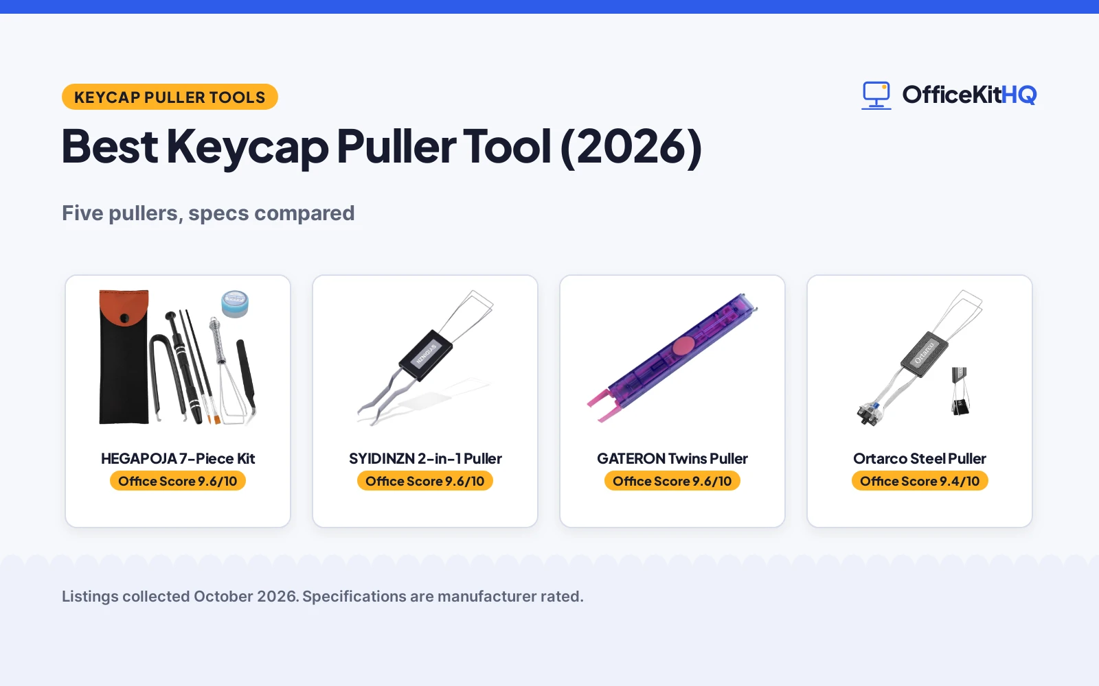 Best Keycap Puller Tool (2026): 5 Picks Compared