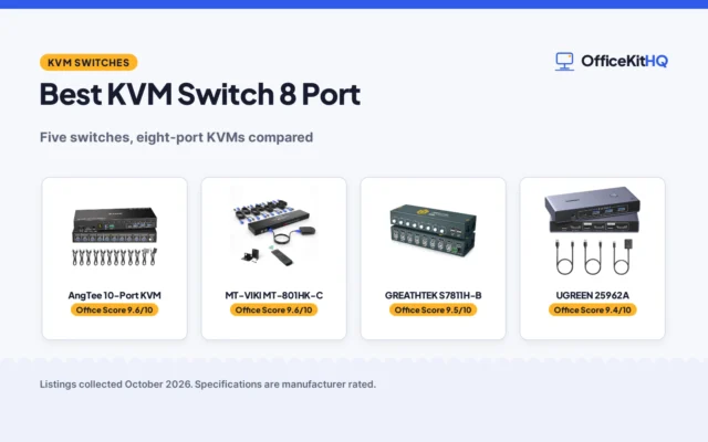 Best KVM Switch 8 Port (2026): 5 Picks Compared