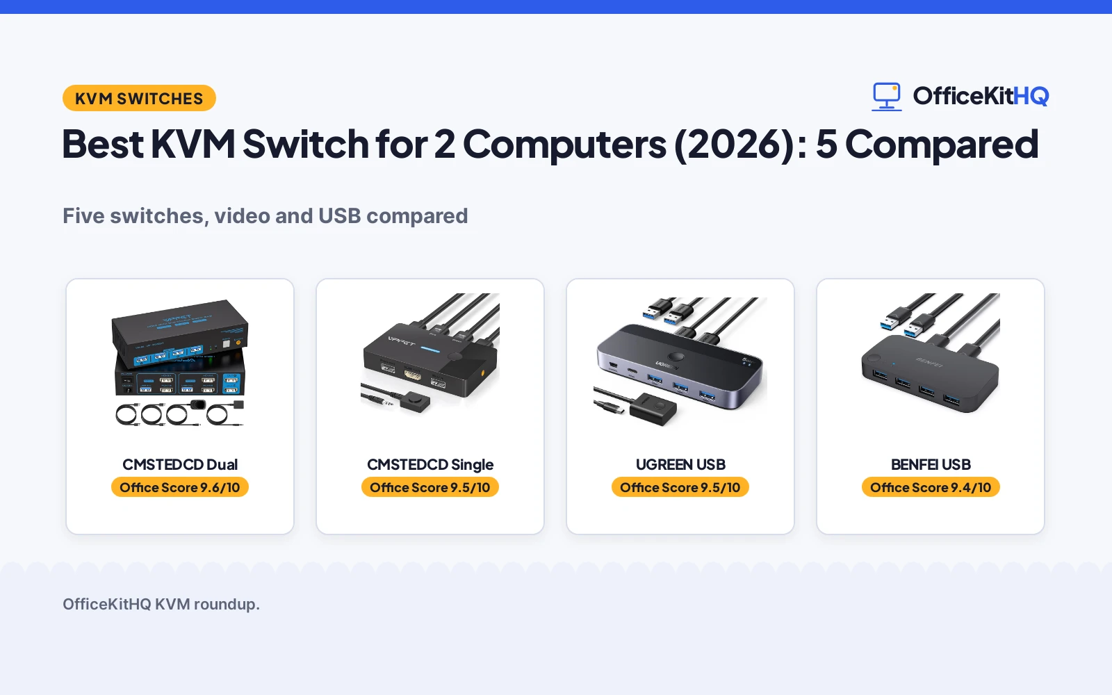 Best KVM Switch for 2 Computers (2026): 5 Compared