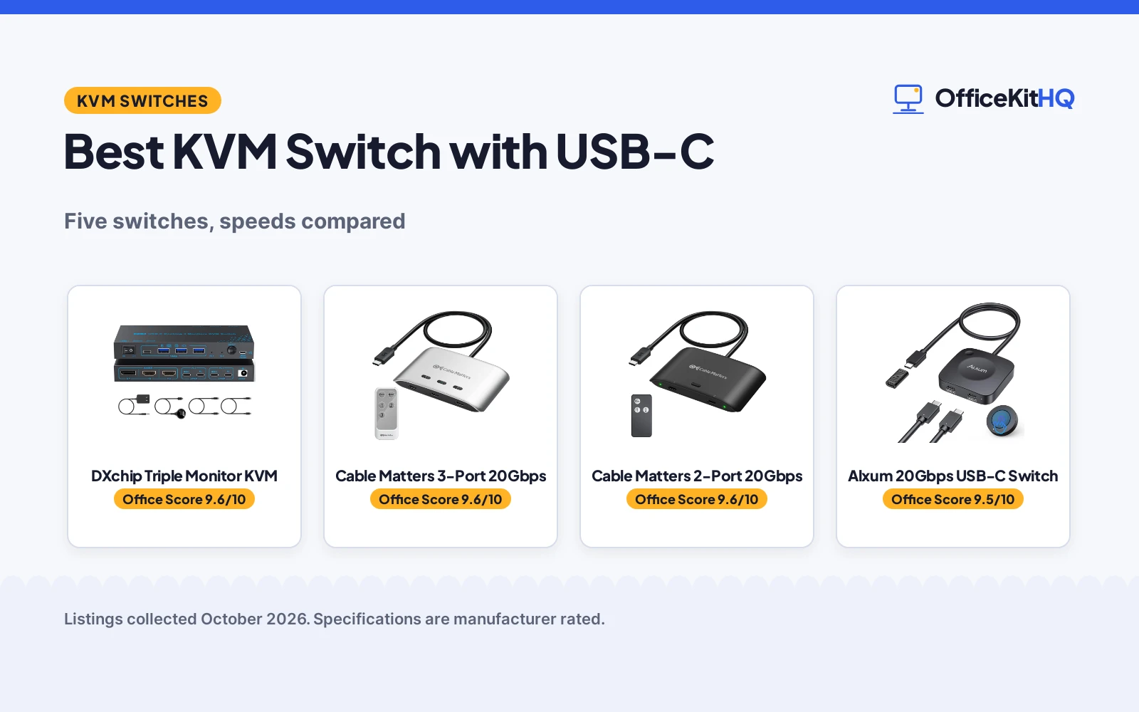 Best KVM Switch with USB C (2026): 5 Compared