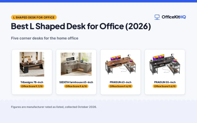 Best L Shaped Desk for Office (2026)