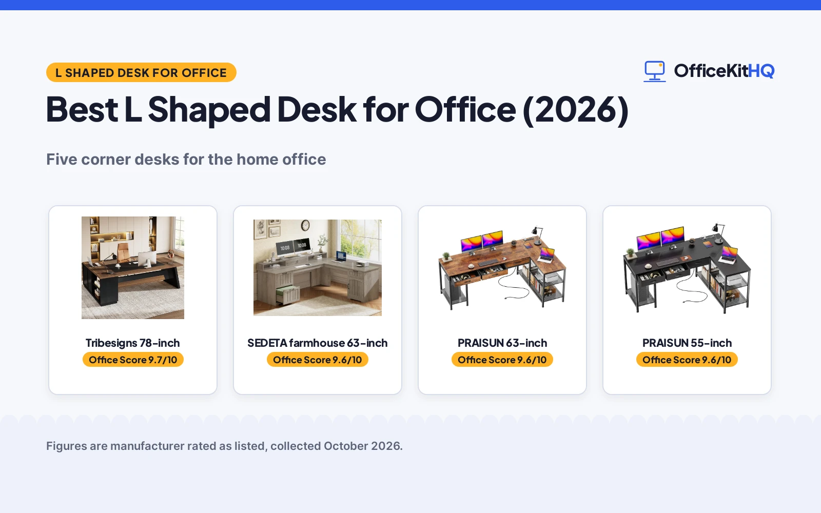 Best L Shaped Desk for Office (2026)