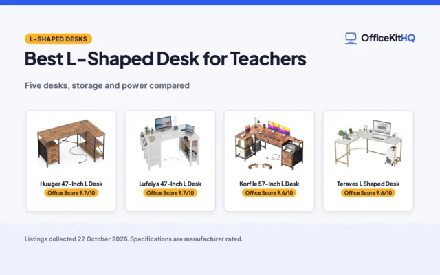 Best L-Shaped Desk for Teachers (2026): 5 Compared
