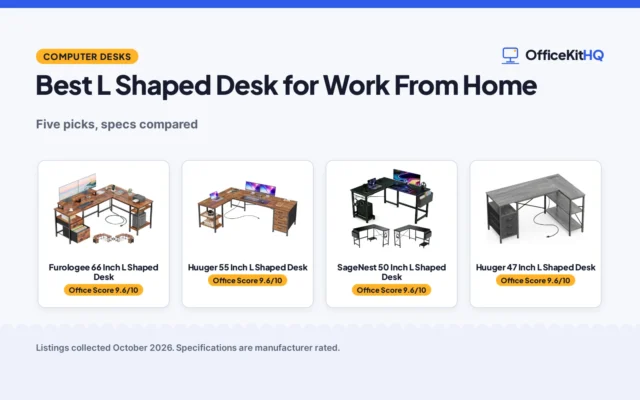 Best L Shaped Desk for Work From Home (2026): 5 Picks