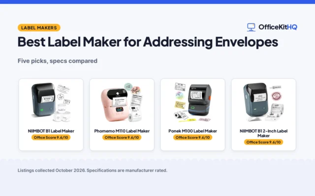Best Label Maker for Addressing Envelopes (2026): 5 Compared