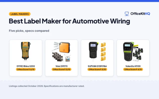 Best Label Maker for Automotive Wiring (2026): 5 Compared