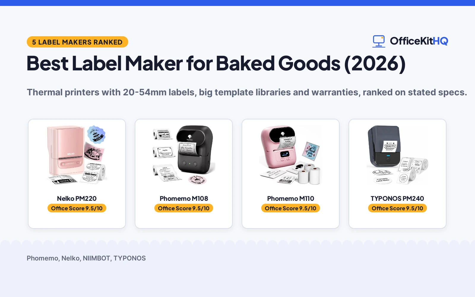 Best Label Maker for Baked Goods (2026): 5 Picks