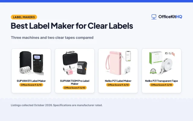 Best Label Maker for Clear Labels (2026): 5 Compared