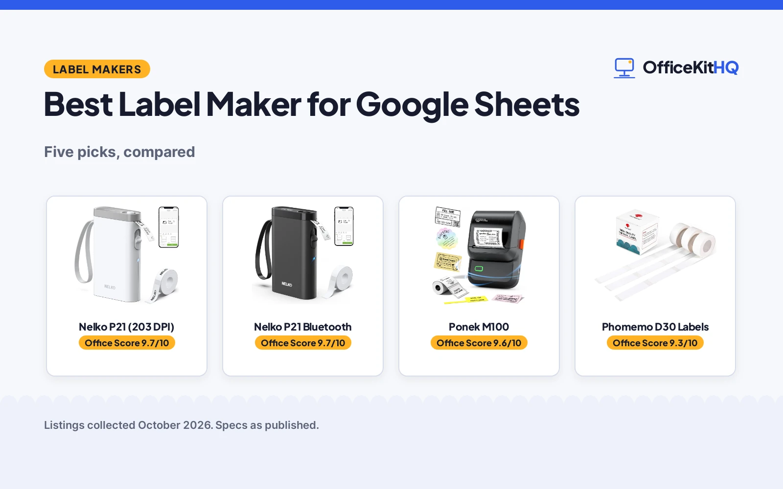 Best Label Maker for Google Sheets (2026): 5 Picks Compared