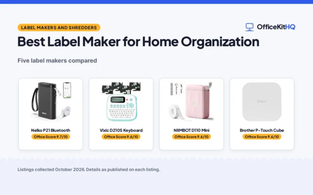 Best Label Maker for Home Organization (2026): 5 Compared