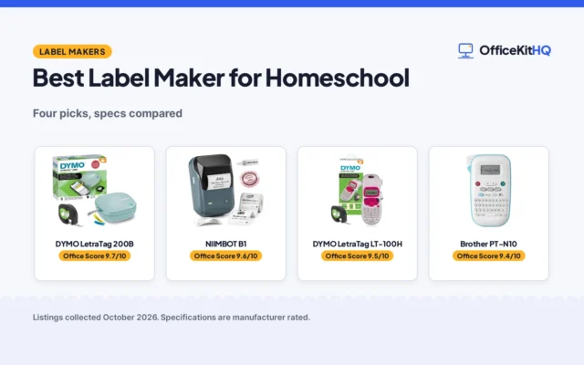 Best Label Maker for Homeschool: 4 Picks Compared