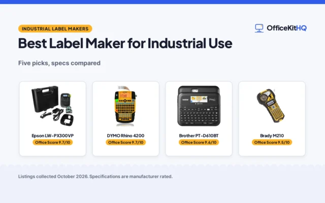 Best Label Maker for Industrial Use (2026): 5 Compared