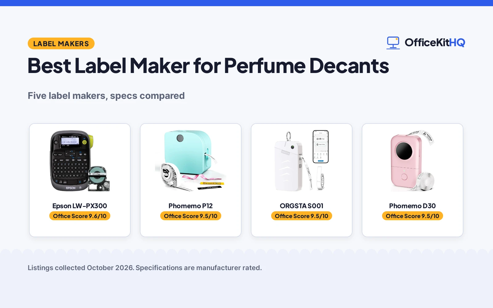 Best Label Maker for Perfume Decants (2026): 5 Picks Compared