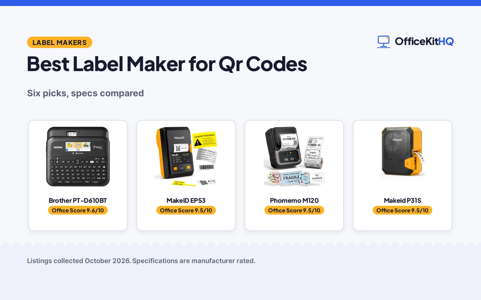 Best Label Maker for Qr Codes (2026): 6 Picks Compared