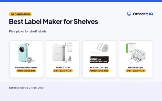 Best Label Maker for Shelves: 5 Picks (2026)