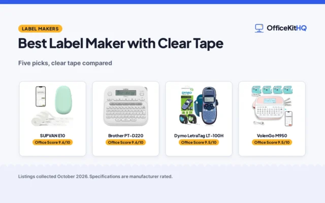 Best Label Maker with Clear Tape (2026): 5 Compared