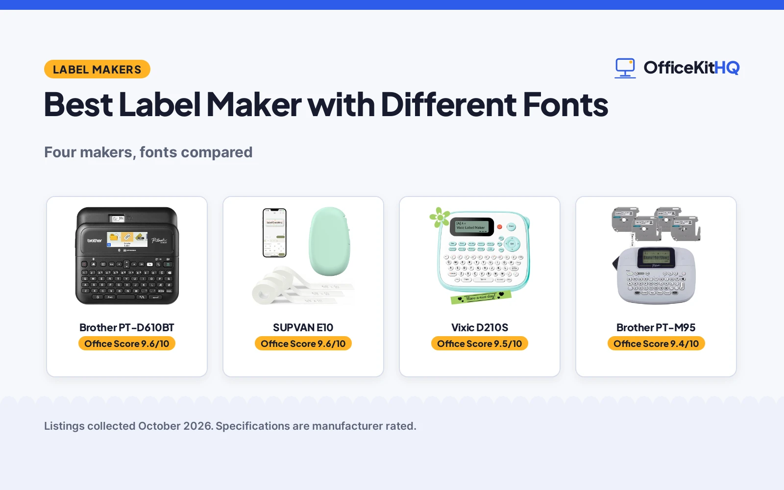 Best Label Maker with Different Fonts (2026): 4 Compared