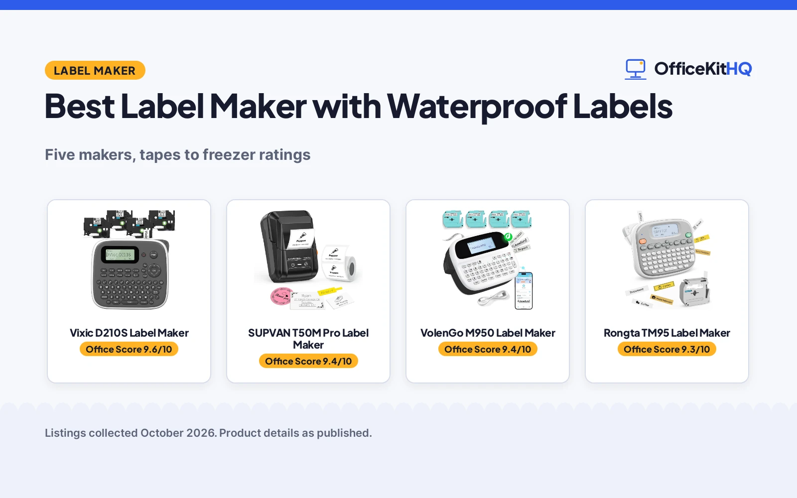 Best Label Maker with Waterproof Labels (2026)