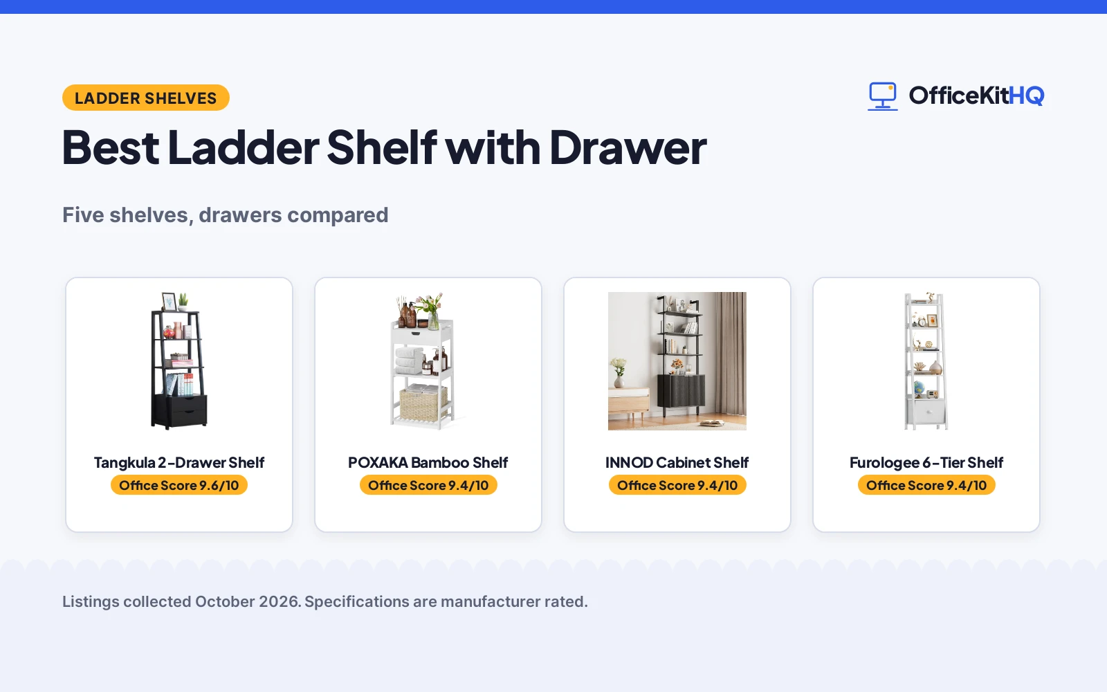 Best Ladder Shelf with Drawer (2026): 5 Compared