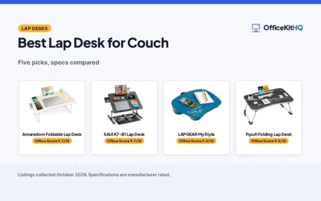Best Lap Desk for Couch (2026): 5 Picks Compared