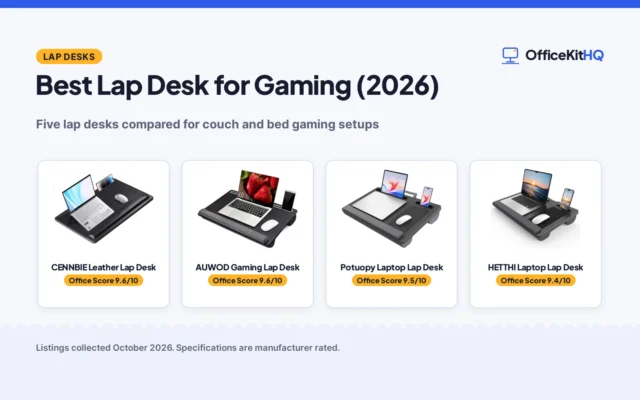 Best Lap Desk for Gaming (2026): 5 Picks Compared