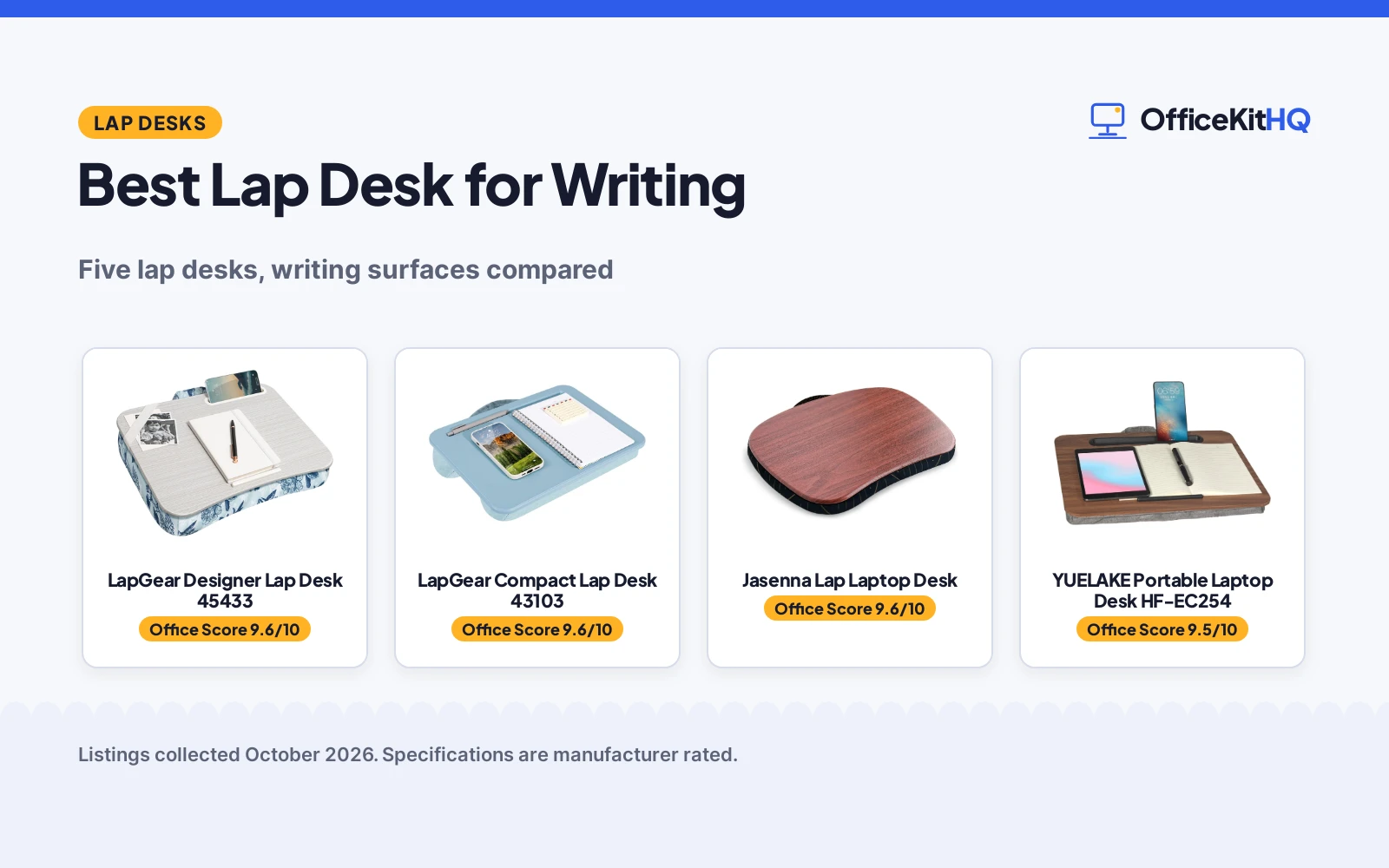 Best Lap Desk for Writing (2026)