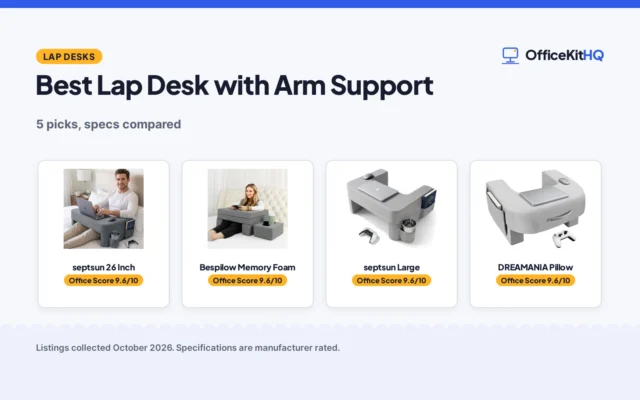 Best Lap Desk with Arm Support (2026): 5 Picks