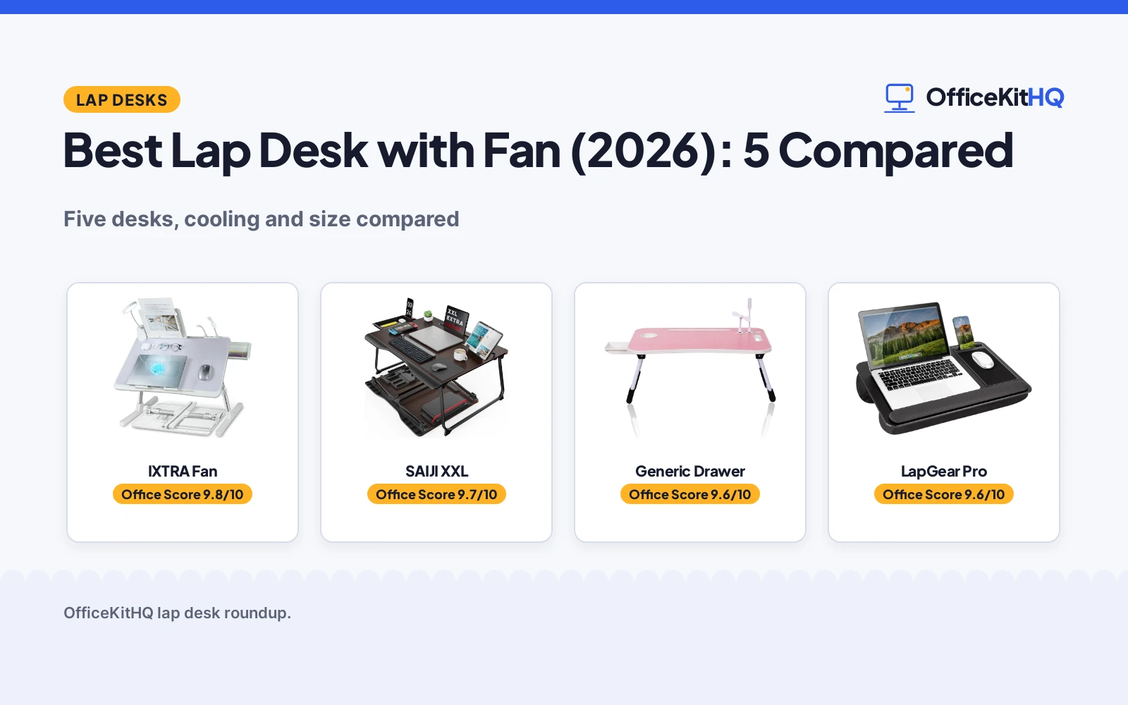 Best Lap Desk with Fan (2026): 5 Lap Desks Compared