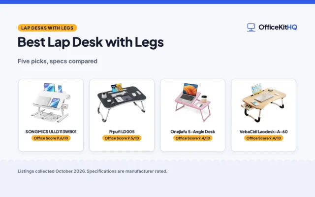 Best Lap Desk with Legs (2026): 5 Desks Compared