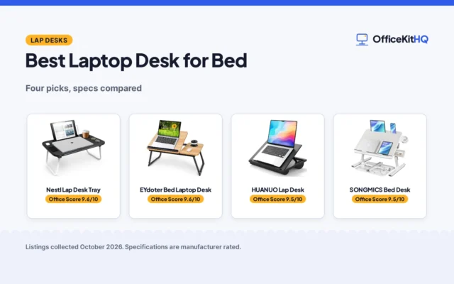 Best Laptop Desk for Bed (2026): 4 Picks Compared