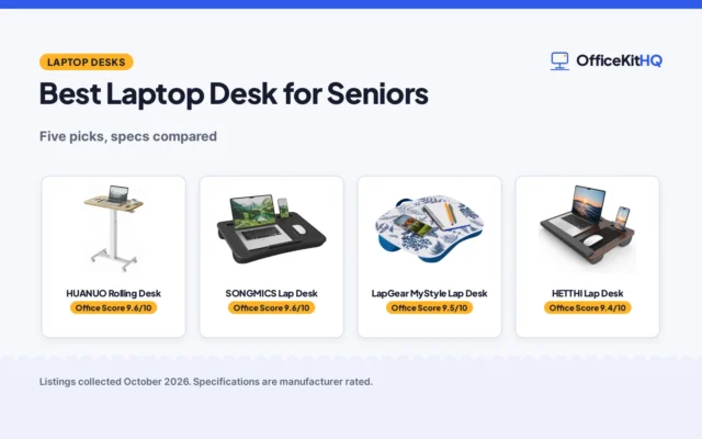 Best Laptop Desk for Seniors (2026): 5 Picks Compared