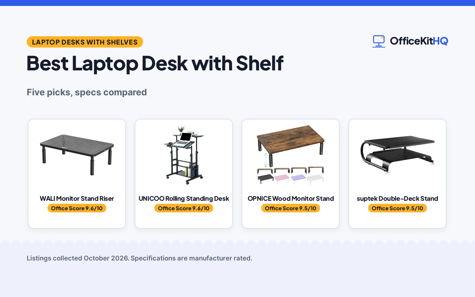 Best Laptop Desk with Shelf (2026): 5 Compared
