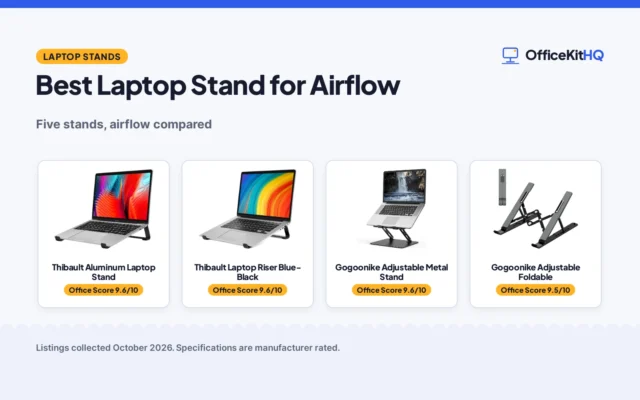 Best Laptop Stand for Airflow (2026): 5 Compared
