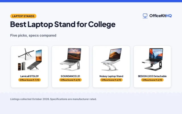 Best Laptop Stand for College (2026): 5 Compared
