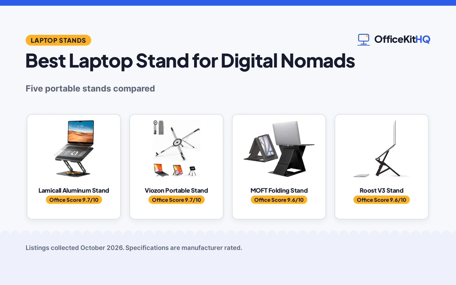Best Laptop Stand for Digital Nomads: 5 Compared
