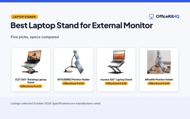 Best Laptop Stand for External Monitor (2026): 5 Compared