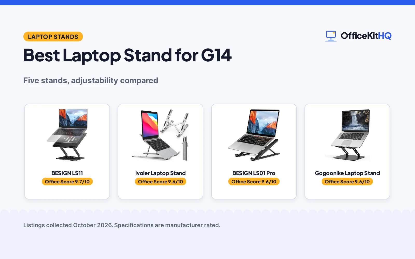 Best Laptop Stand for G14 (2026): 5 Picks Compared