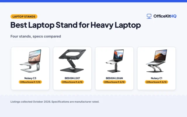 Best Laptop Stand for Heavy Laptop (2026): 4 Stands Compared