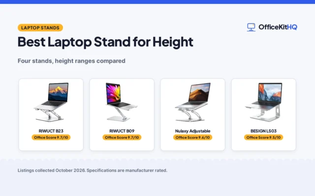 Best Laptop Stand for Height (2026): 4 Compared