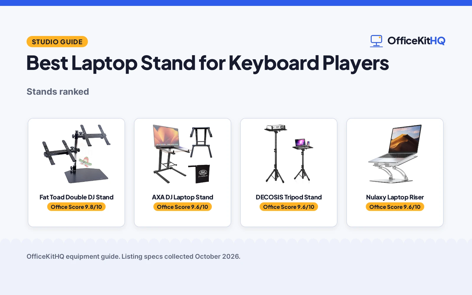 Best Laptop Stand for Keyboard Players (2026): 5 Picks