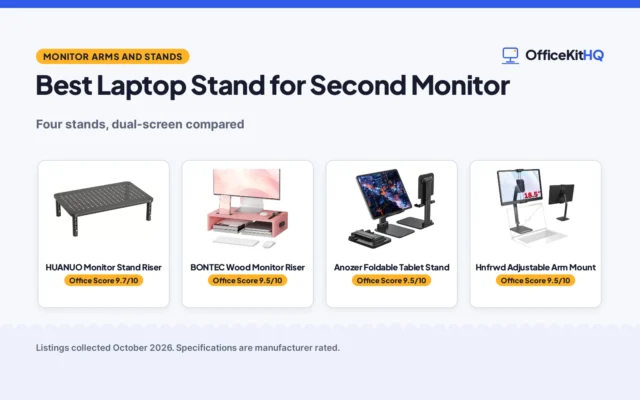 Best Laptop Stand for Second Monitor (2026): 4 Compared