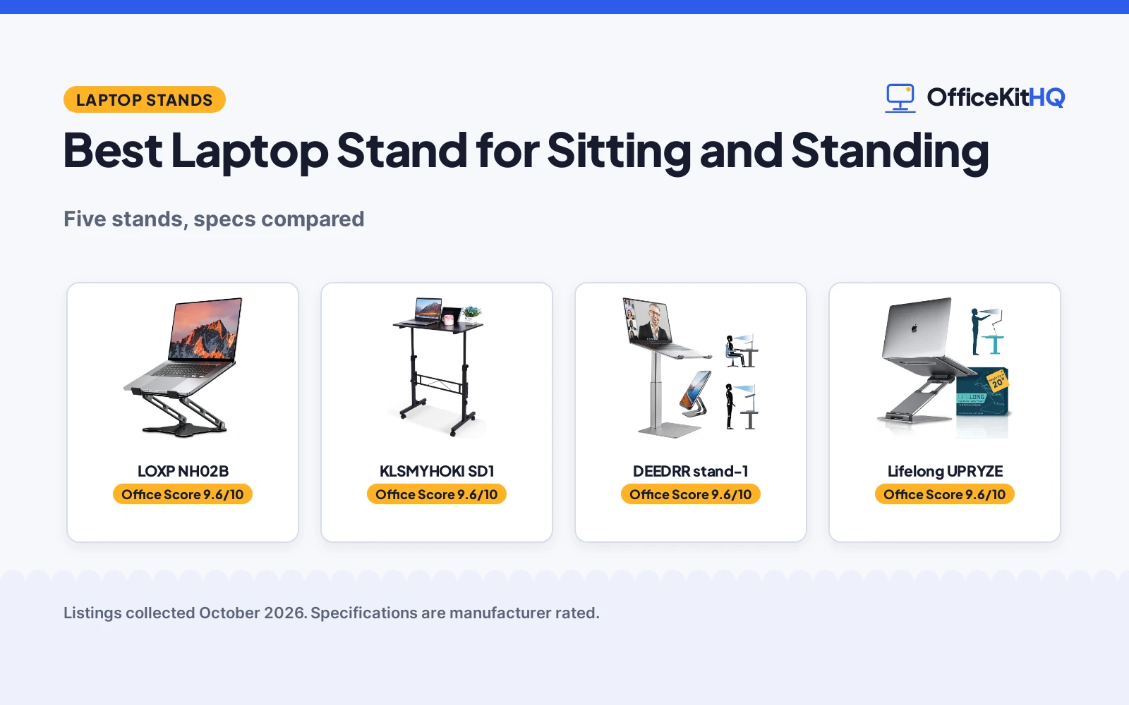 Best Laptop Stand for Sitting and Standing (2026): 5 Picks