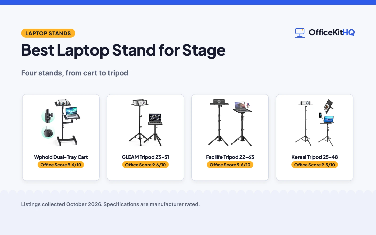 Best Laptop Stand for Stage (2026): 4 Compared