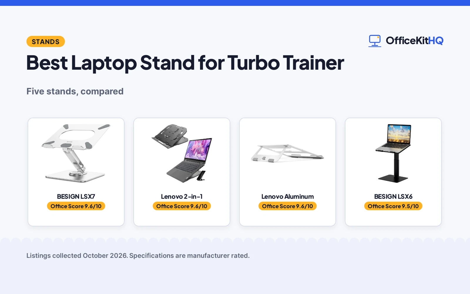 Best Laptop Stand for Turbo Trainer (2026): 5 Compared