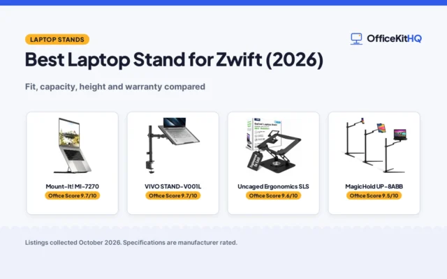 Best Laptop Stand for Zwift (2026): 4 Compared